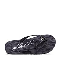 Michael Kors Mk Flip Flop Open Toe Beach, Negro, 11 M US