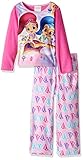 Nickelodeon Little Girls' Toddler Shimmer and Shine Fleece 2-Piece Pajama Set, Pink, 2T