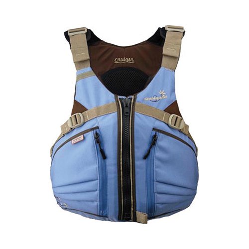 Stohlquist Women's Cruiser Life Jacket/Personal Floatation Device (Powder Blue/Gray, Plus)
