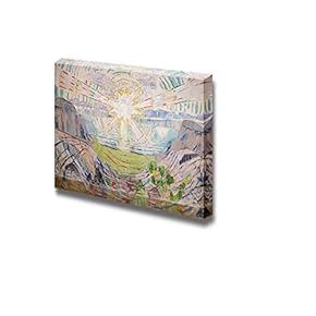 The Sun by Edvard Munch Painting - Canvas Art Wall Art - 12" x 18"