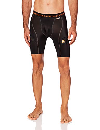 Shock Doctor Men's Core Compression Short with Bio-Flex Cup - B/XS - Black