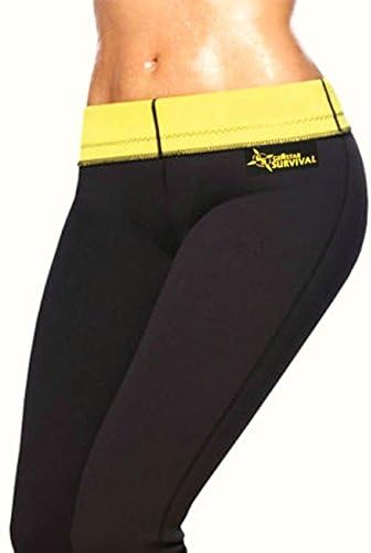 GemStar Survival Hot Slimming Sauna Shaper Pants for Women and Men Increase Body Heat, Detox, Fat Burner, Fast Weight Loss, Anti-Cellulite, Ideal Figure, Daily Wear for Best Results, Neoprene Black
