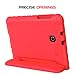 MoKo Case for Samsung Galaxy Tab A 8.0 2018 SM-T387, EVA Kids Shock Proof Convertible Handle Light Weight Protective Cover Compatible with Samsung Galaxy Tab A 8.0 Inch 2018 Release Tablet - Red