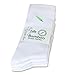 Zulle Men's 4 Pack Bamboo Crew Dress Socks-Moisture Wicking,Deodorant,Ultra Soft (white)
