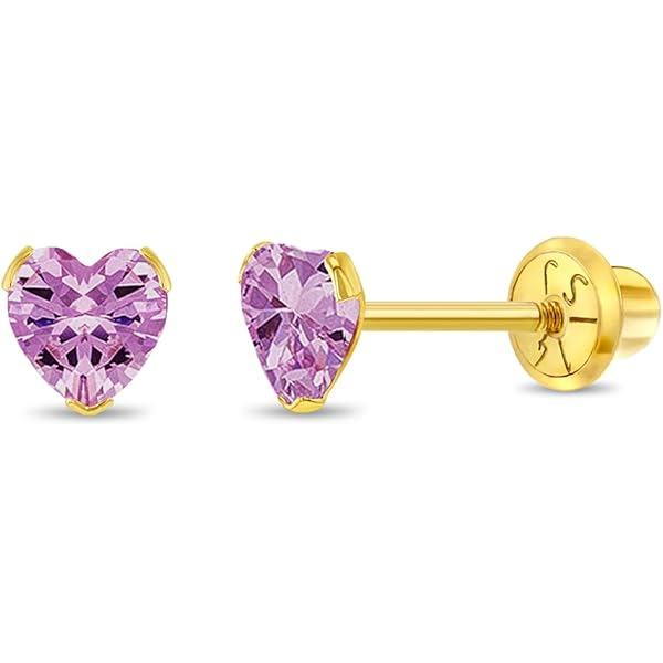 Hypoallergenic Earrings 14K Gold CZ Elephant Screw Back Earrings