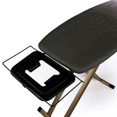 GoldVIP XXL Professional Ironing Board 130 x 47 cm – For Boiler Iron, Lightweight Anodised Aluminium and Stable Structure – Height Adjustable – Made in Europe