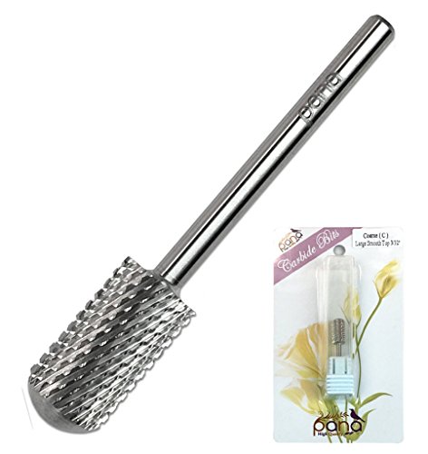Pana Brand Professional SILVER C (COARSE)Smooth Round Top Large Dome Top Barrel Carbide Bit 3/32" Shank Size