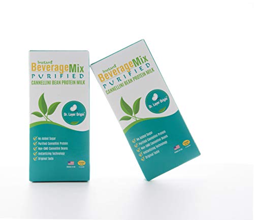 Instant Beverage Mix - Purified Cannellini Bean Protein Milk (15 stick packets/box) - Thumbnail 6