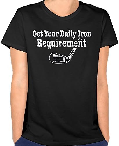 Get Your Daily Iron Requirement Funny Golf Club Iron Driver Short Sleeves Crew Neck T Shirts