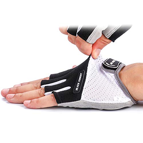 Sinwo Unisex Breathable Cycling Gloves Non-Slip Bicycle Gloves Wearable for Fitness Sport Outdoor Gloves (Black, L)