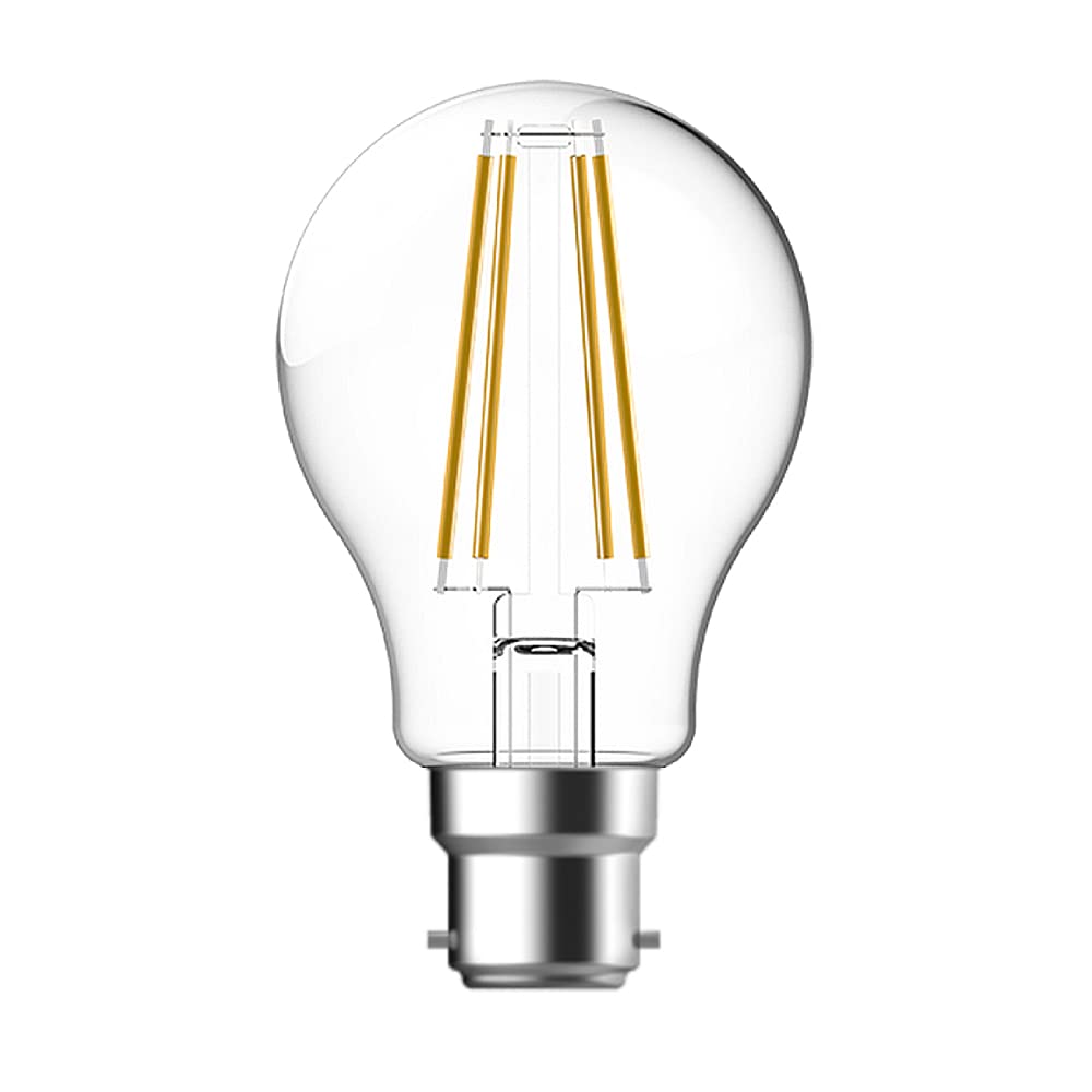 Megaman 710337 8.5W B22 Clear Filament GLS LED Bulb 2700K Warm White (1)