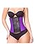 Real Curvy Women Three Hook Colombian Waist Trainer 1010-03 Shape Wear Purple