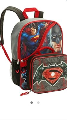 superman backpack with lunchbox