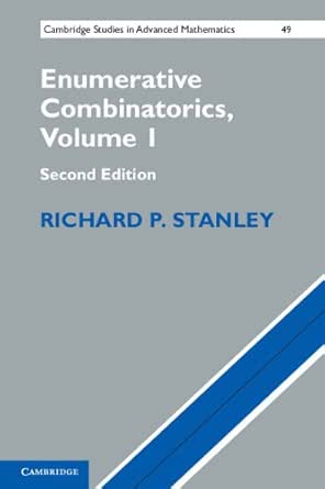 Enumerative Combinatorics Volume 1 Cambridge Studies In Advanced Mathematics Book 49 2 Stanley Richard P Amazon Com
