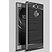 Sony Xperia XA2 Ultra Case,Bettop Anti-Fingerprint Shockproof Carbon Fiber Design Flexible Soft TPU Brushed Texture Protective Case for Sony Xperia XA2 Ultra 6 Inch (Black)