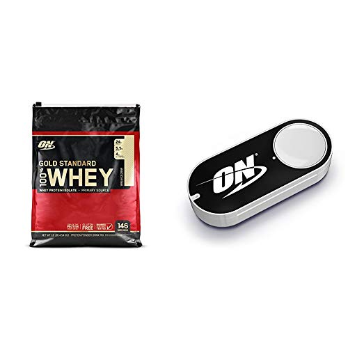 OPTIMUM NUTRITION GOLD STANDARD 100% Whey Protein Powder, Vanilla Ice Cream, 10 Pound + Optimum Nutrition OPTIMUM NUTRITION GOLD STANDARD 100% Whey Protein Powder, Vanilla Ice Cream, 10 Pound + Optimum Nutrition