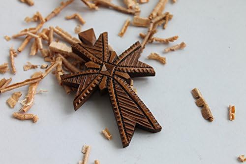 Wooden cross handmade ethnic cross carved cross pectoral cross cross pendant