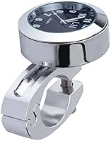 ROSENICE Mount Digital Clock Mini Waterproof Digital Watch 7/8" Motorbike Bicycle Clock