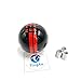 RICKYZHU for Mustang Shelby Cobra GT 500 6 Speed Manual Gear Shift Knob Shift Knob (R on The Right, Red)