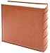 Golden State Art, Brown Photo Album for 200 4x6 Pictures with Memo, Faux Leather Cover
