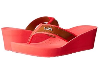 coach jolene wedge flip flops