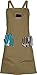 Gardening Apron with Pockets for Women Work Utility Apron Artist Smock Gardening Gifts for Women Medium Green Apron