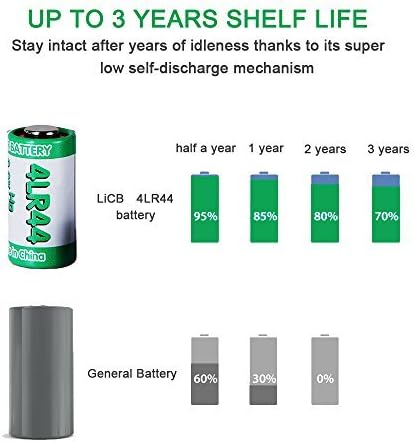 LiCB 4LR44 6V Alkaline Battery (10PCS), 10 Count (Pack of 1) - Image 4