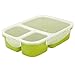 Leakproof, 3 Compartment, Bento Lunch Box, Airtight Food Storage Container (1 Pc) - Green
