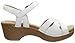 Dansko Women's Season Flat Sandal, White, 40 EU/9.5-10 M US