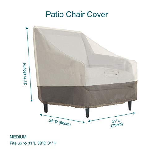 PHI VILLA Patio Adirondack Chair Covers, Outdoor Furniture Cover