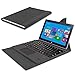 Surface Pro 4/Pro 3 Keyboard Cover - Janvvoo Bluetooth Keyboard Case Compatible with Surface Pro 3 / Pro 4/Pro 5/Pro 6 Tablet Keyboard with Ultra Slim Magnetic Protective Cover/Holder/Stand/Trackpad