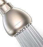 High Pressure Shower Head - 3 Inch Anti-clog Anti-leak Showerhead - Adjustable Metal Swivel Ball Joint with Filter - Ultimate Shower Experience Even at Low Water Flow and Pressure (Brushed Nickel)