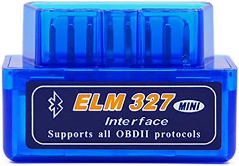 OBDII OBD2 Bluetooth Car Diagnostic Scan Tool, Read and Clear Trouble Codes - Automotive Tools Sensor Car Accessories for Automobiles Diagnostics Scanners (Blue, 4.7 x2.5 x3.1cm)