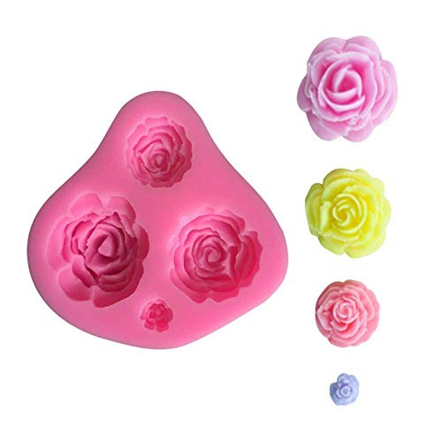 4 Pcs+Daisy+Chrysanthemum+Silicone+Chocolate+Decoration