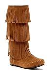 Charles Albert Women's 3-Layer Fringe Moccasin Boot