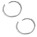 Ritastephens Men's Sterling Silver Huggie Hoop Earrings Unisex
