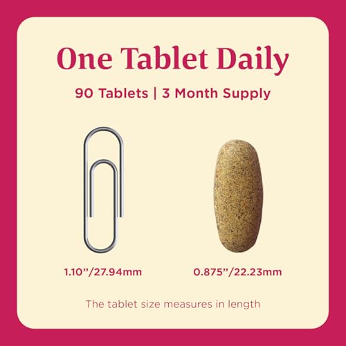 MegaFood Women's Daily Vitamins Multivitamins Supplements for Womens over 40 Plus | One a Day Woman's Health Zinc Iron Vitamin C Vegan Multivitamins and Supplements for Womens Her Adults | 90 Tablets