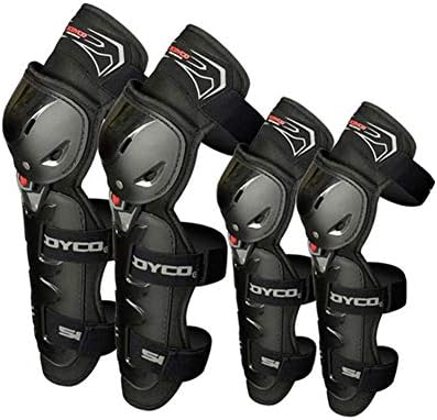 SHENTIANWEI For scoyco/赛羽/K11H11-2/ knee pads elbow four sets/motorcycle accessories knee pads Knight equipment (Color : Black)