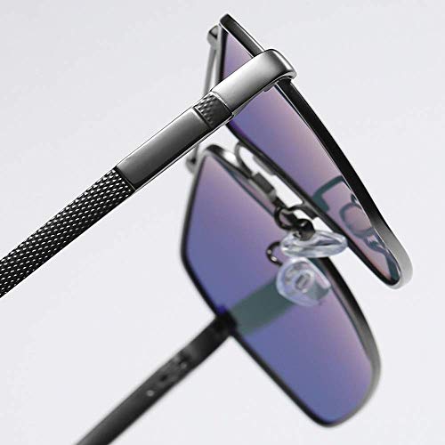 Yeeseu Sonnenbrillen Herren Speicherbalkenfederbein Polarisations-Brille Grüne Farben-buntes Blau Film-Platz… – Bild 5
