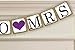 Akak Store MISS TO MRS Vintage Wedding Bunting Banner,Bridal Shower and Bachelorette Party Decorations and Photo Props with FREE 8ft Rope(Purple Heart)