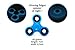 cyber monday Deal ! Premium Fidget Spinner Kit - LED Light + Colorful + Glowing Hand + USA Flag + Stainless Steel + Gold! Top Quality 6-Pack EDC Fidget Toy Set & Carry Bag For Kids & Adults