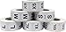 InStockLabels XS-XXL Clothing Size Stickers 3/4 Inch 500 Stickers Per Size 3,000 Total Adhesive Stickers