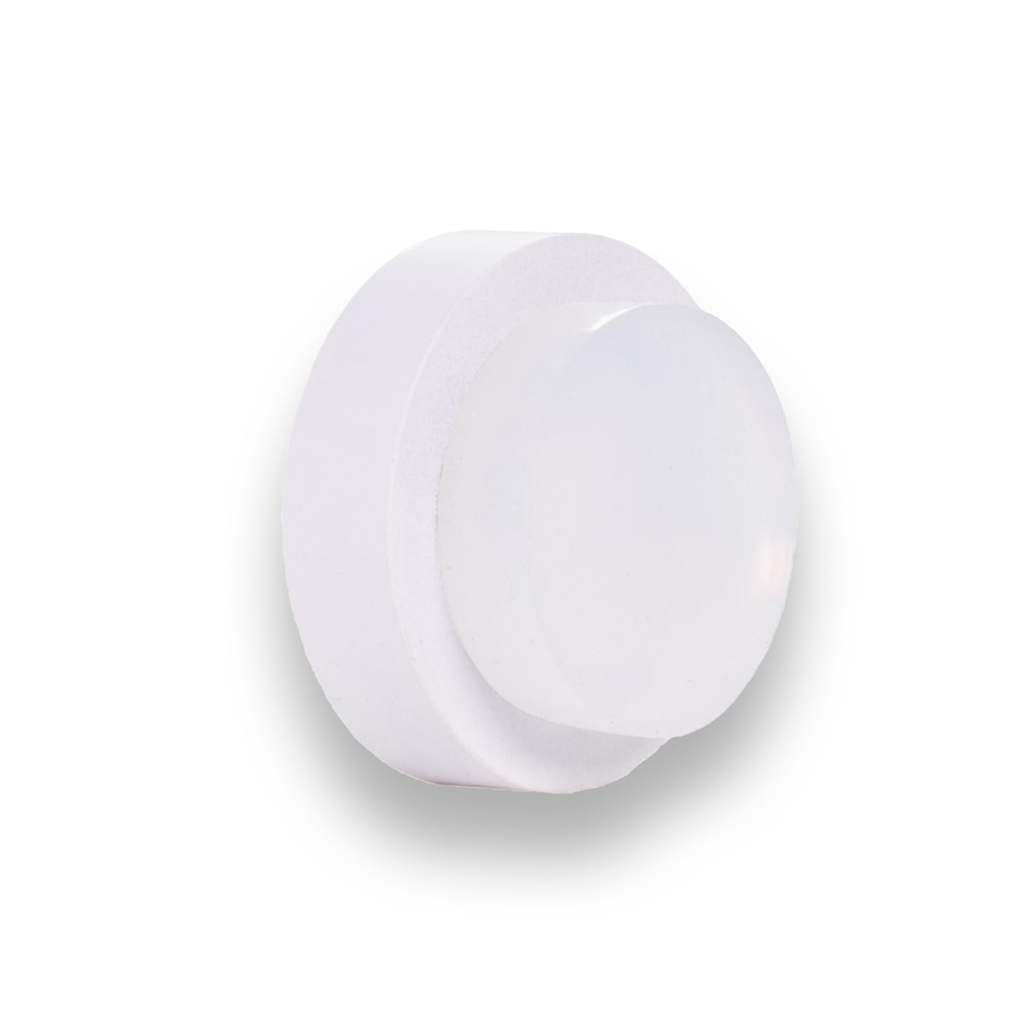 Photo 1 of EVI Door Stop | White Stainless Steel Door Stop - Adhesive and Screw Fastering - Protective Rubber - Door Stop 0.94 x 0.55 Inches