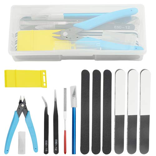WMYCONGCONG 13 PCS Gundam Model Tools Kit Modeler Basic Tools Craft Set Hobby Building Tools Kit for Car Model Building Repairing and Fixing