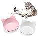 SHU UFANRO Pet Fountain Automatic Cat Water Fountain Dog Water Dispenser with 3 Replacement Filters , 70oz/2L Drinking Fountains Bowl with LED Light for Cat , Pets