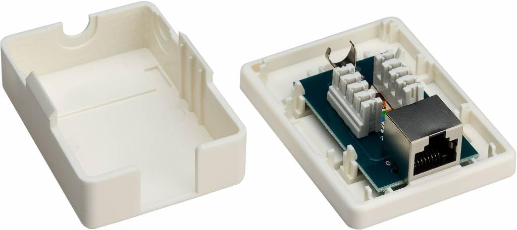 goobay 77634 1-port RJ45 junction box, CAT 6, STP