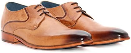 Ninety9steps Men's Fashion Leather Smart Derby Lace Up Shoes Formal Office Wear