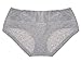 Intimate Portal Women Under the Bump Maternity Panties Pregnancy Cotton Underwear 3-Pk Black White Gray L