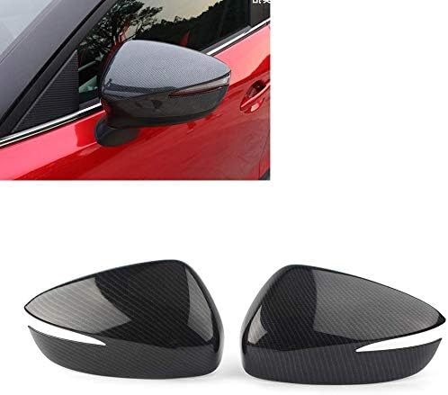 governingsoldiers Side Rearview Mirror Trim Cover Compatible with CX-5 2015-2016 / CX-4 / CX-3 2016-2018,black