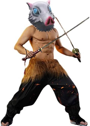 amazon momocos 鬼滅の刃 ぬいぐるみ 伊之助 コスプレ 被り物 鬼滅の刃 グッズ ハロウィン 仮装 メンズ きめつのやいばグッズ 全頭 マスク 目隠し 鬼殺隊 仮面 鬼滅学園 伊之助 マスク プレゼント 伊之助仮面b コスプレ 仮装 通販